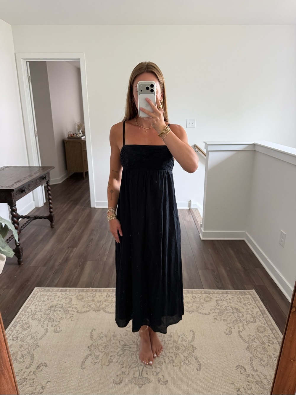 Abercrombie & Fitch | Dresses | Abercrombie Fitch Black Spaghettistrap Maxi Dress